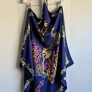 Hermes horse patterned silk scarf